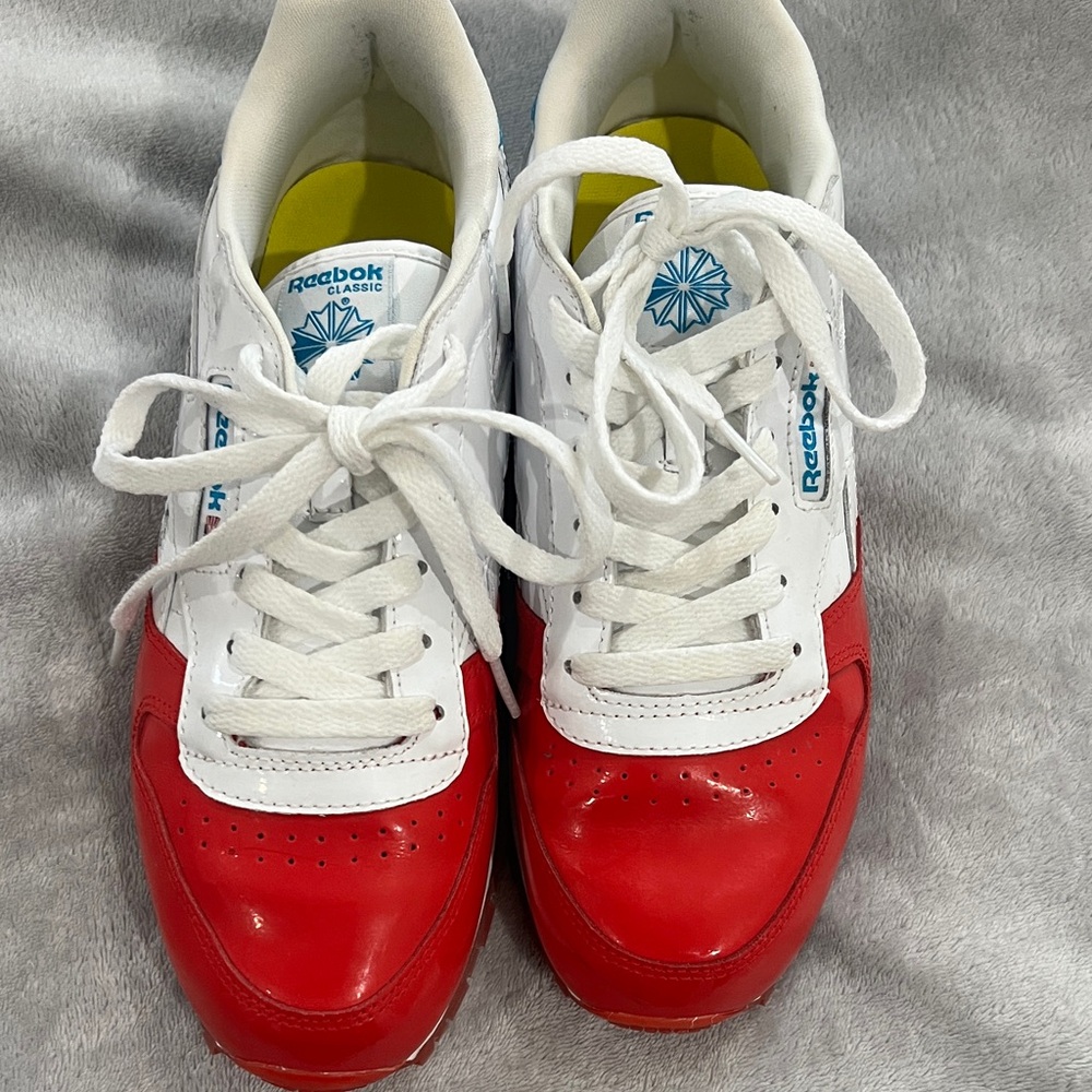 Reebok Classic Red and White Shoes